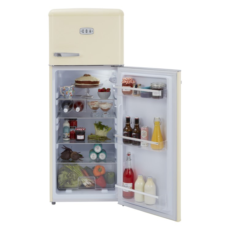 CDA 206 Litre Top Mount Retro Freestanding Fridge Freezer - Betty Barley - Image 6