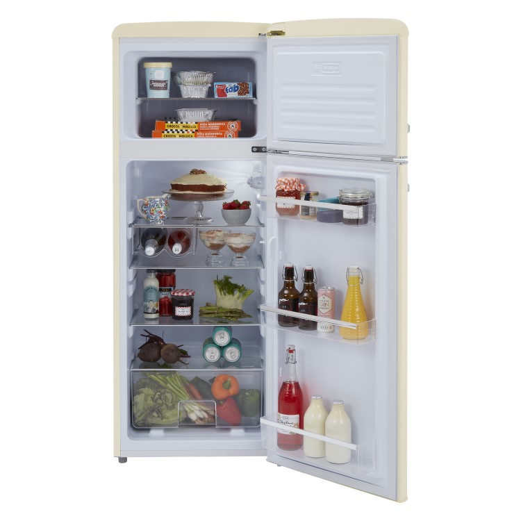 CDA 206 Litre Top Mount Retro Freestanding Fridge Freezer - Betty Barley - Image 7