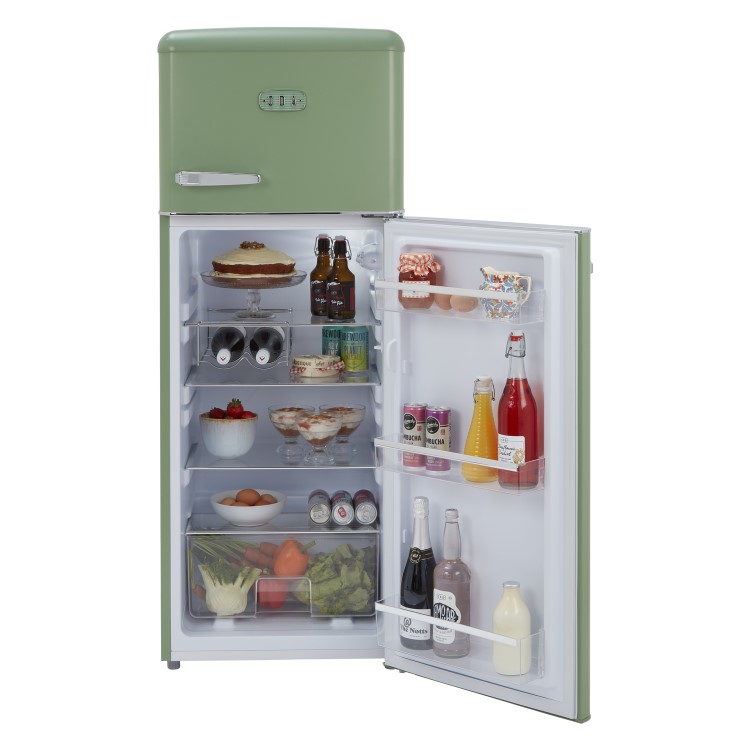 CDA 206 Litre Top Mount Retro Freestanding Fridge Freezer - Betty Meadow - Image 6
