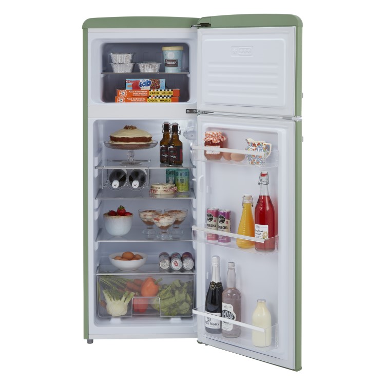 CDA 206 Litre Top Mount Retro Freestanding Fridge Freezer - Betty Meadow - Image 7