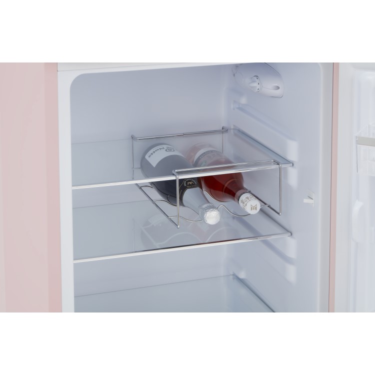 CDA 206 Litre Top Mount Retro Freestanding Fridge Freezer - Betty Tea Rose - Image 10