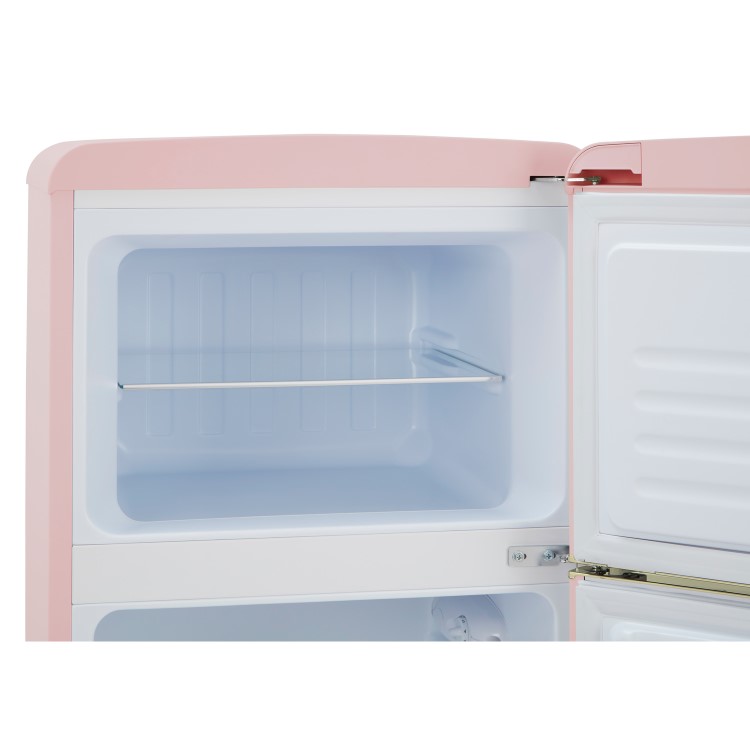 CDA 206 Litre Top Mount Retro Freestanding Fridge Freezer - Betty Tea Rose - Image 8