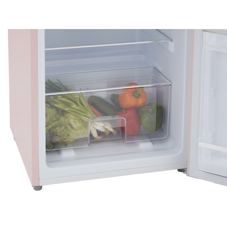 CDA 206 Litre Top Mount Retro Freestanding Fridge Freezer - Betty Tea Rose - Image 9