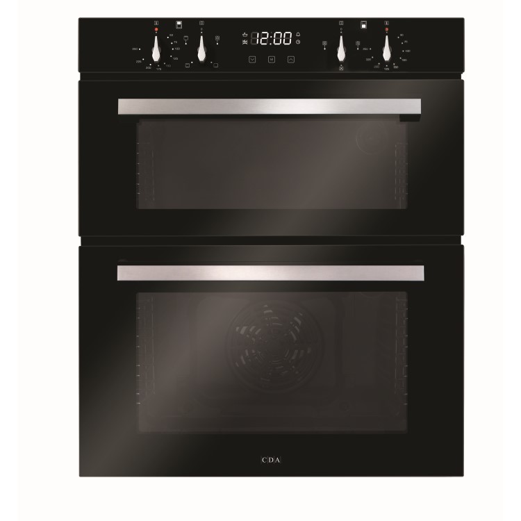 CDA DC741BL Built-Under Electric Double Oven - Black