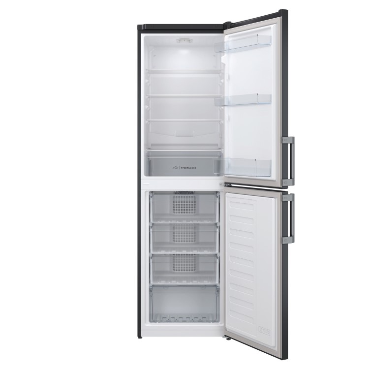 Indesit 287 Litre 50/50 Freestanding Fridge Freezer - Black - Image 3