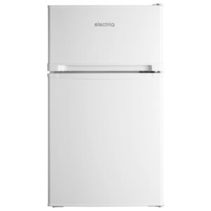 electriQ 80 Litre Under Counter Freestanding Fridge Freezer - White
