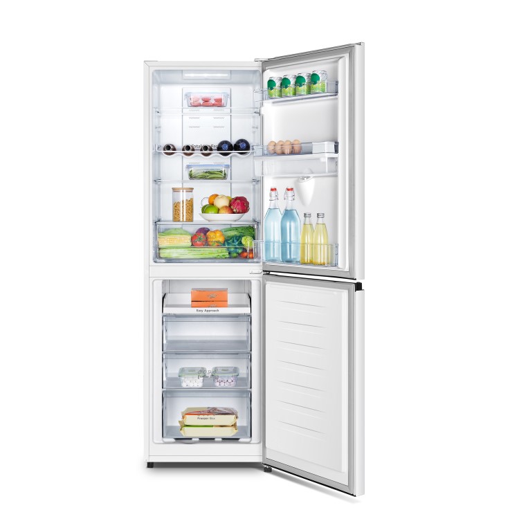 Hisense 256 Litre 50/50 Freestanding Fridge Freezer - White - Image 3