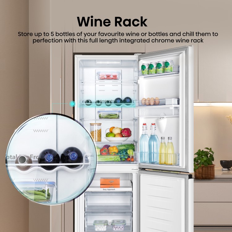 Hisense 256 Litre 50/50 Freestanding Fridge Freezer - White - Image 9