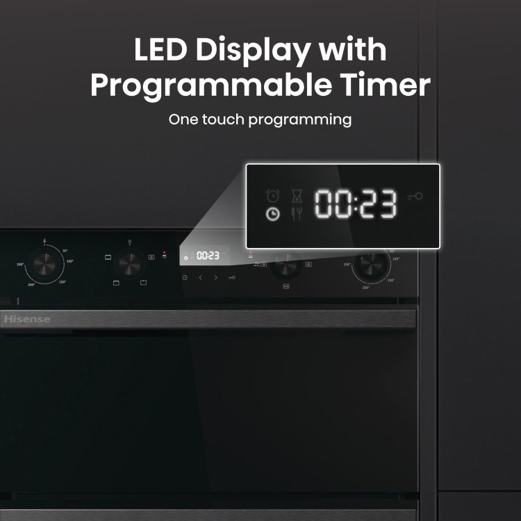 Hisense Hi6 BID914221CDBG Built-In Electric Double Oven - Black - Image 11