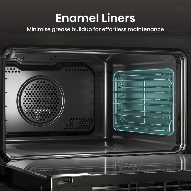 Hisense Hi6 BUD714221AX Built-Under Electric Double Oven - Stainless Steel - Image 11