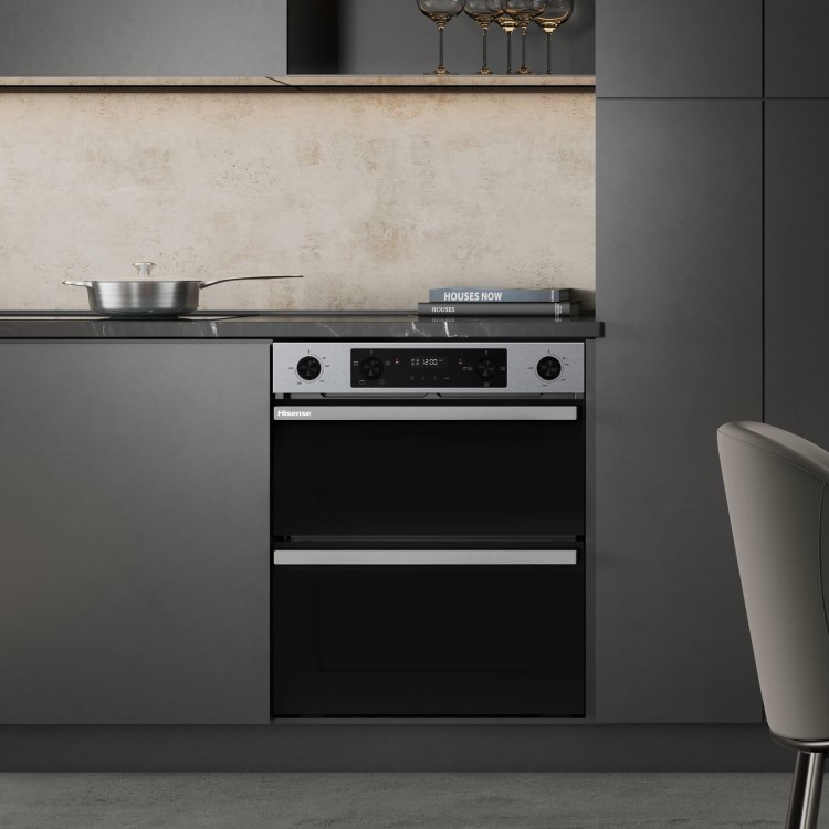 Hisense Hi6 BUD714221AX Built-Under Electric Double Oven - Stainless Steel - Image 13