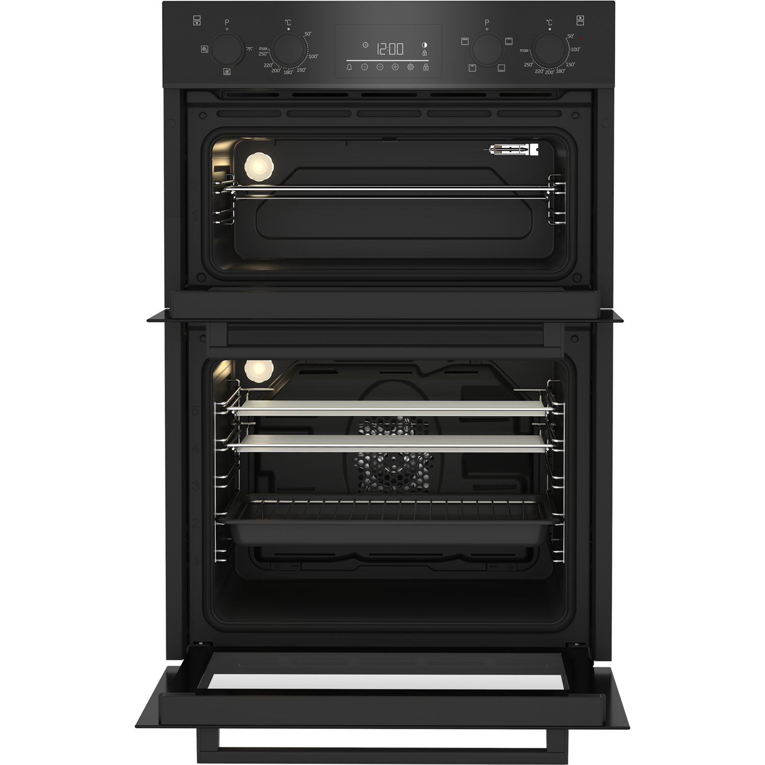 Refurbished Beko RecycledNet BBDF22300B 60cm Double Built In Electric Oven Black - Image 6
