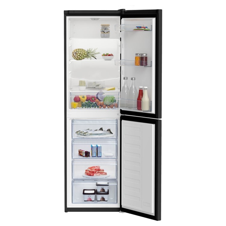 Beko 270 Litre 50/50 Freestanding Fridge Freezer - Black - Image 3