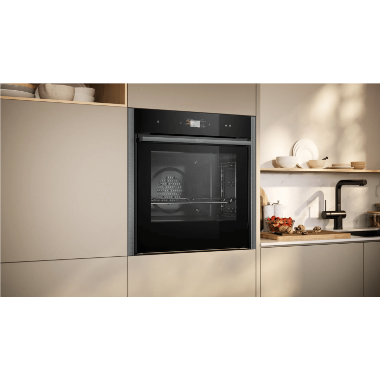 Neff N90 B64VS71G0B Slide and Hide Single Oven with Added Steam Function - Image 2