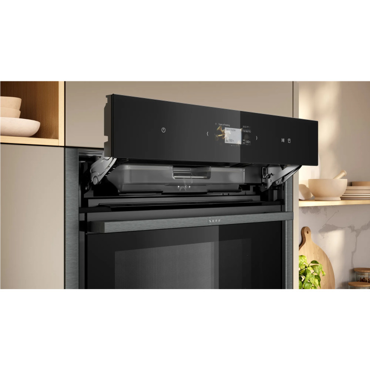 Neff N90 B64VS71G0B Slide and Hide Single Oven with Added Steam Function - Image 4