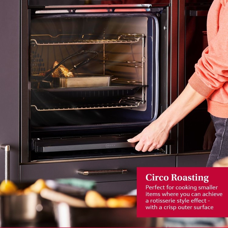 Neff N50 B6ACH7AN7B Slide and Hide Electric Single Oven - Stainless Steel - Image 12