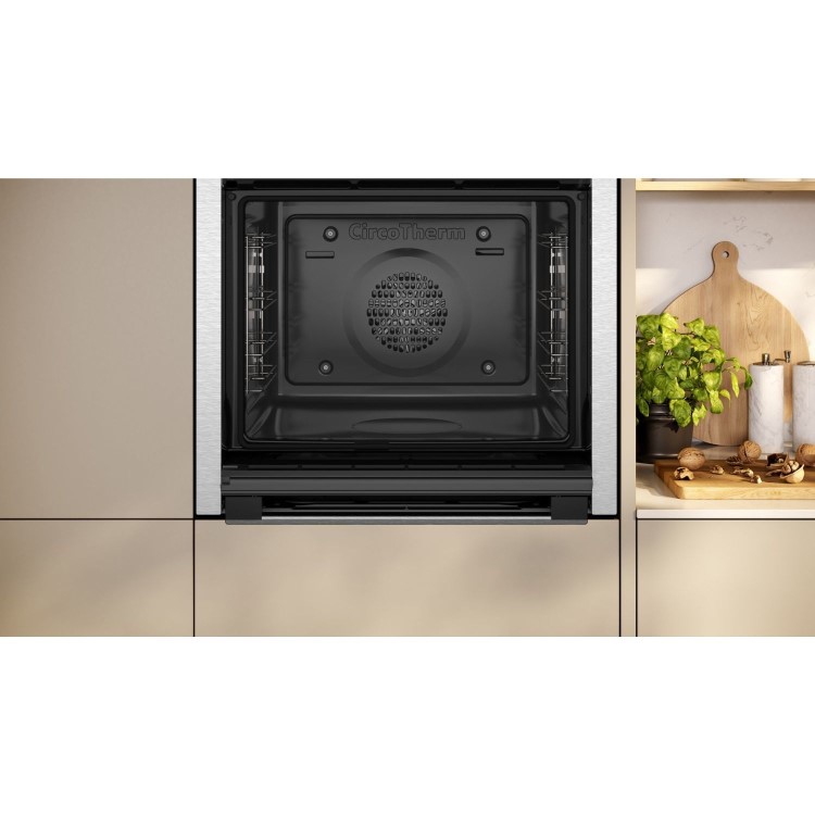 Neff N50 B6ACH7AN7B Slide and Hide Electric Single Oven - Stainless Steel - Image 3