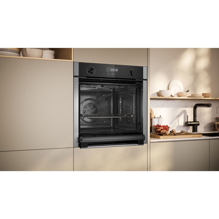 Neff N50 B6ACH7AN7B Slide and Hide Electric Single Oven - Stainless Steel - Image 4