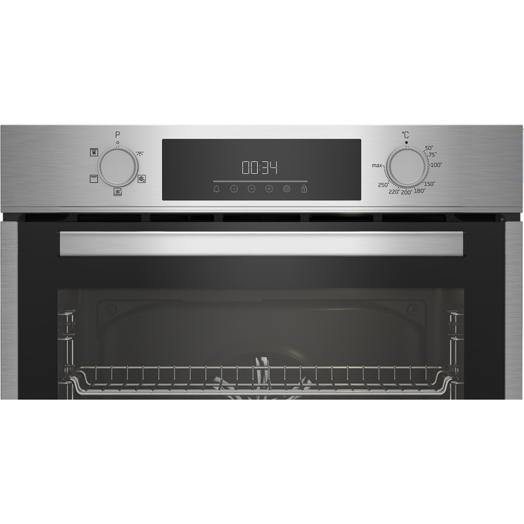 Beko Electric Single Oven with Steam Cleaning and Digital Timer - Stainless Steel - Image 3