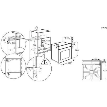 AEG 3000 Series BEX335011M Electric Single Oven - Stainless Steel - Image 6