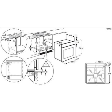 AEG 3000 Series BEX335011M Electric Single Oven - Stainless Steel - Image 7