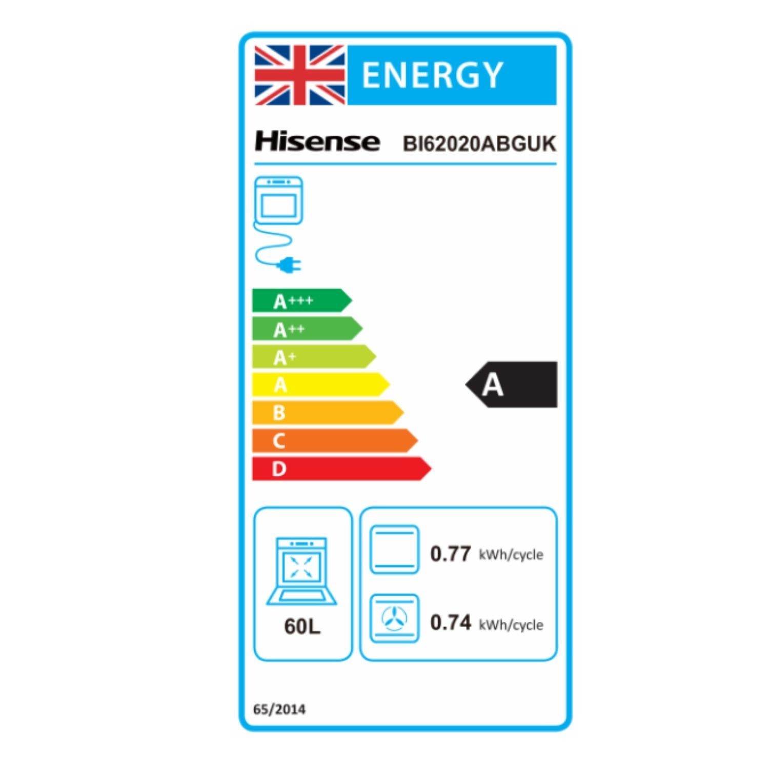 Hisense BI62020ABGUK Electric Single Oven - Black - Image 2