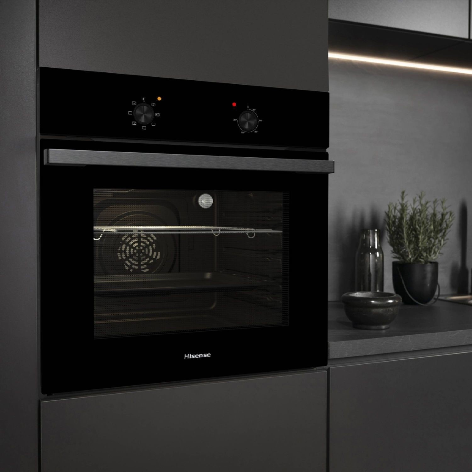 Hisense BI62020ABGUK Electric Single Oven - Black - Image 2