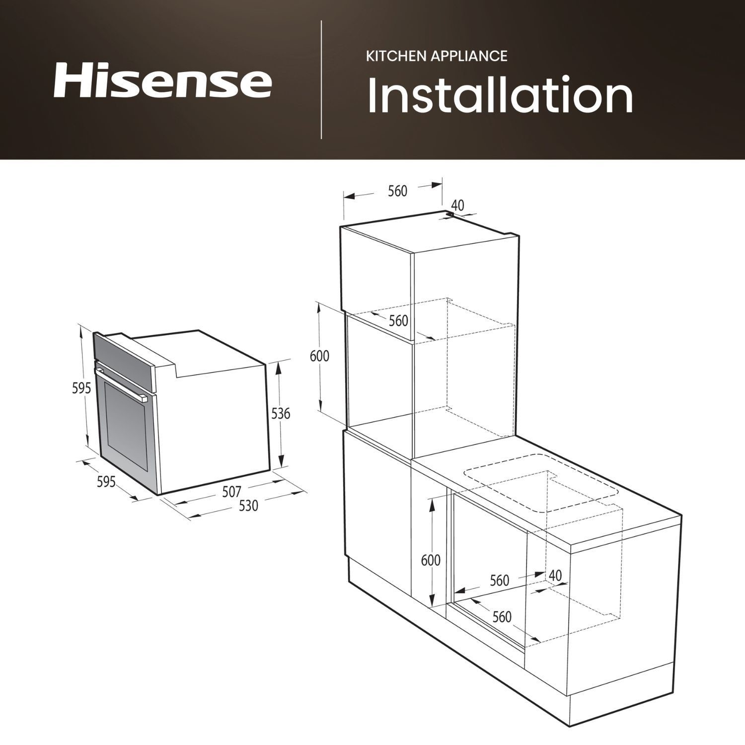 Hisense BI62220ABGUK Electric Single Oven - Black - Image 3