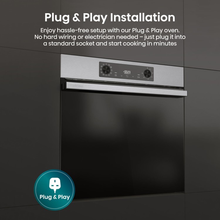 Hisense Hi2 BI622AXPGUK Electric Single Oven - Stainless Steel - Image 5