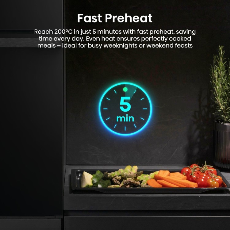 Hisense Hi4 BI64223ADBGUK BlackLine Electric Single Oven - Jet Black - Image 4