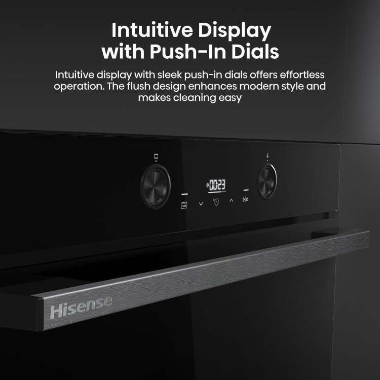 Hisense Hi4 BI64223ADBGUK BlackLine Electric Single Oven - Jet Black - Image 8