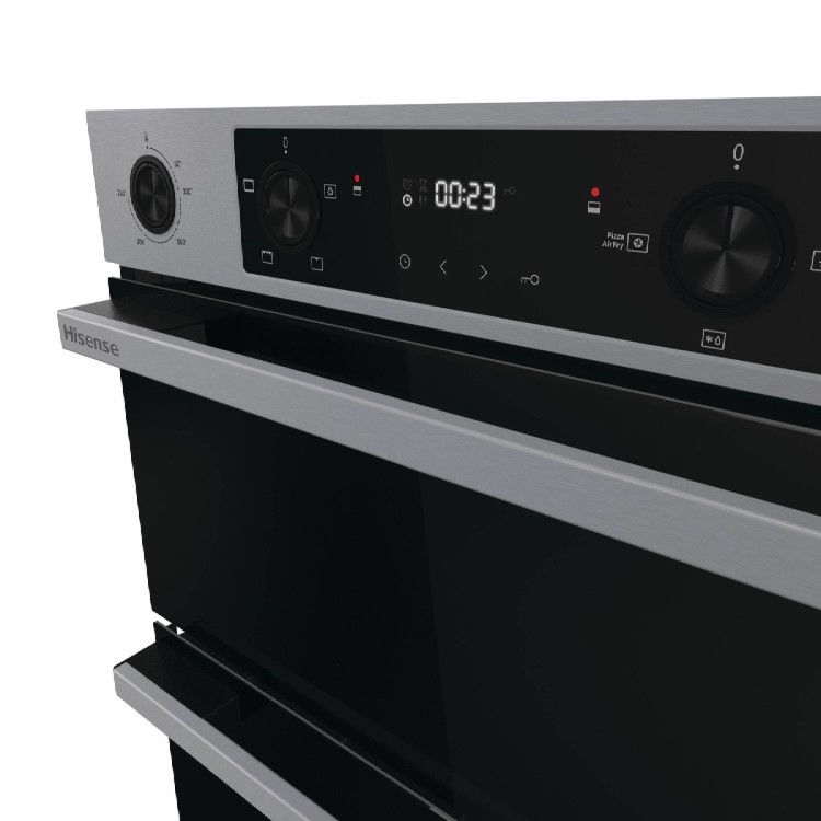Hisense Hi6 BID914221CX Built-In Electric Double Oven - Stainless Steel - Image 5