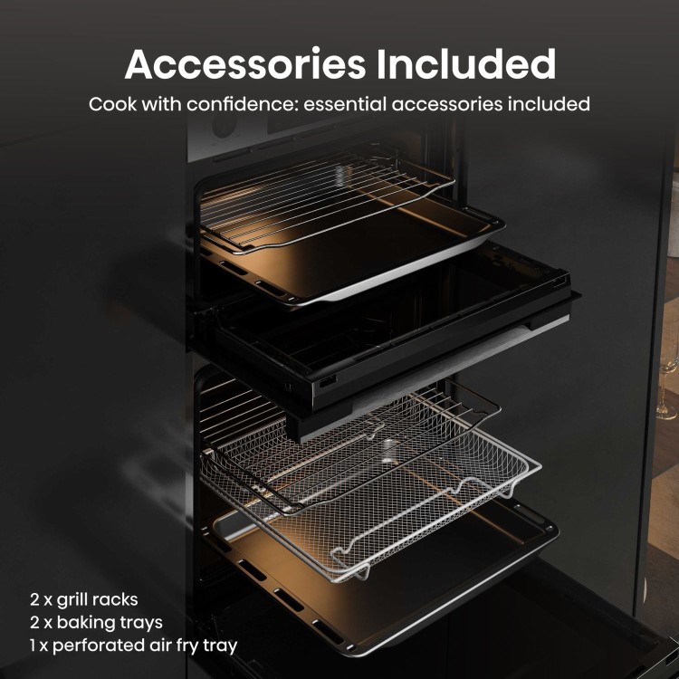 Hisense Hi6 BID914221CX Built-In Electric Double Oven - Stainless Steel - Image 7