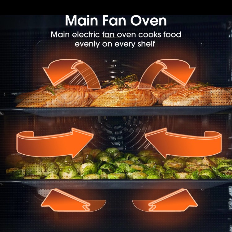 Hisense BID95211XUK Built-In Electric Double Oven - Stainless Steel - Image 8