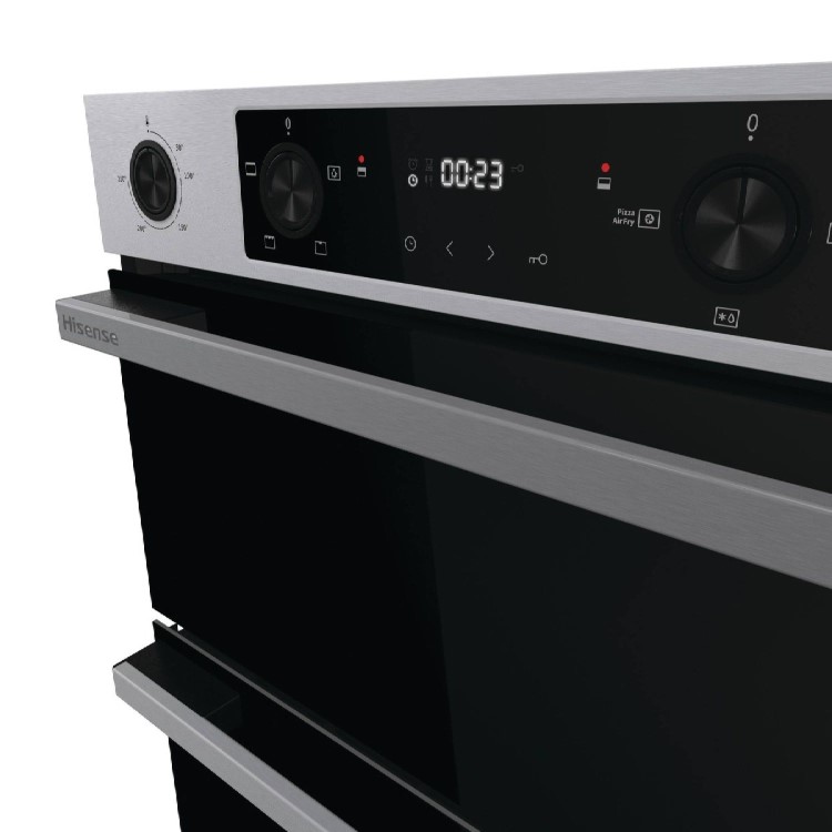 Hisense Hi6 BUD714221CX Built-Under Electric Double Oven - Stainless Steel - Image 4