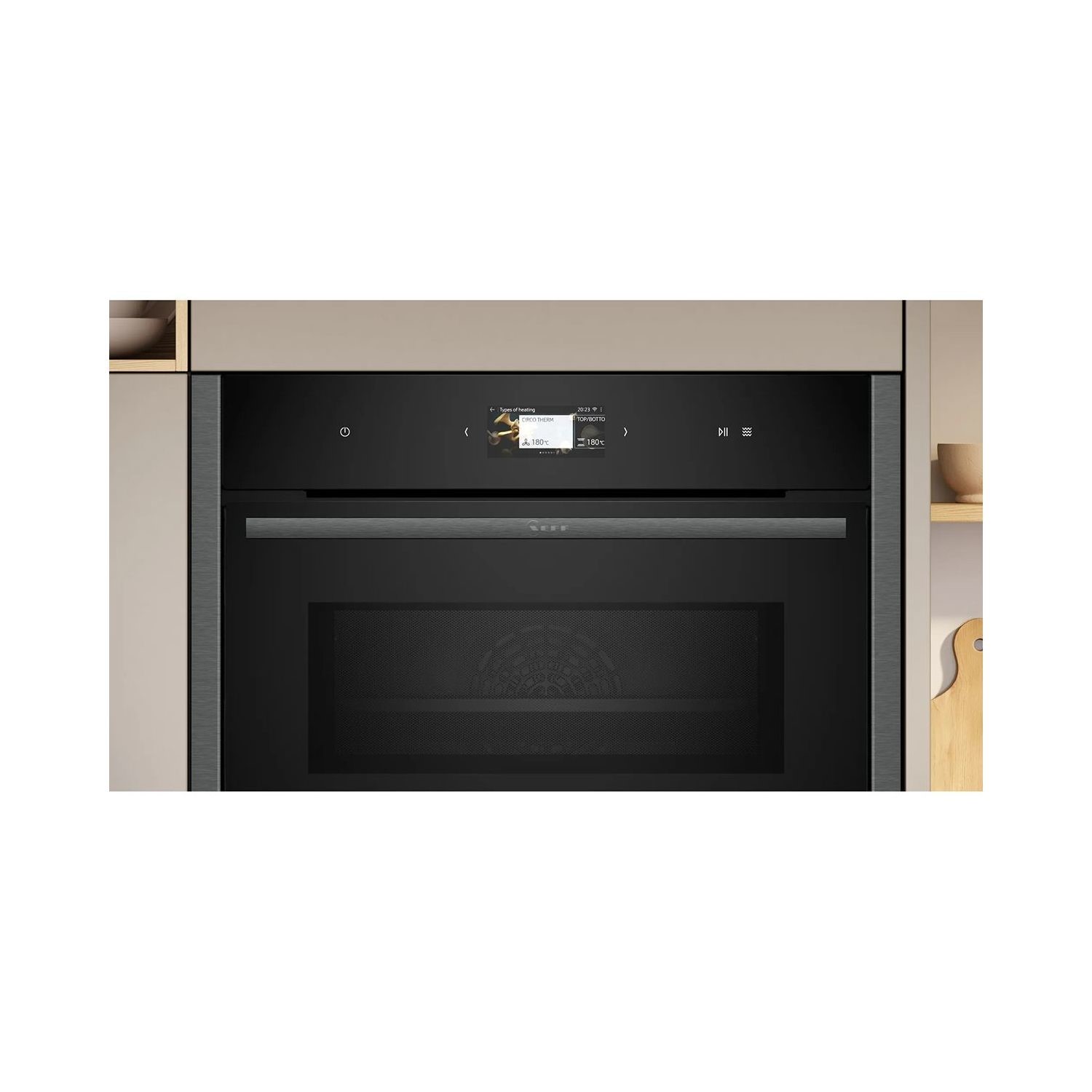 Neff N90 Built In Combination Microwave Oven - Graphite Grey - Image 2