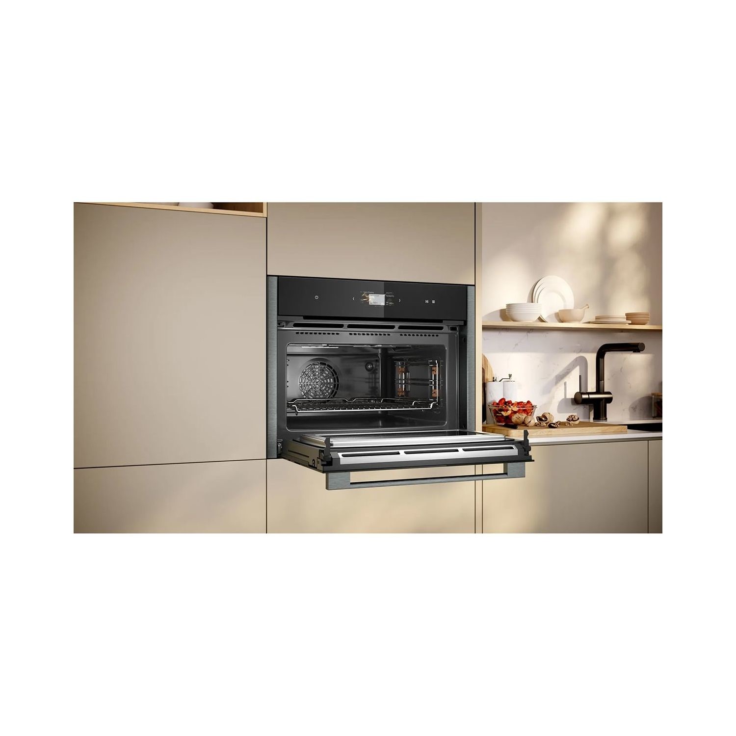 Neff N90 Built In Combination Microwave Oven - Graphite Grey - Image 3