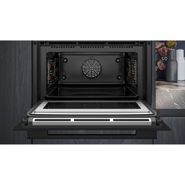 Siemens iQ700 Built-In Combination Microwave Oven - Black - Image 3