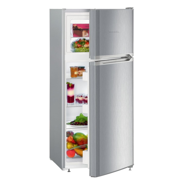 Liebherr 196 Litre 80/20 Freestanding Fridge Freezer - Silver - Image 3