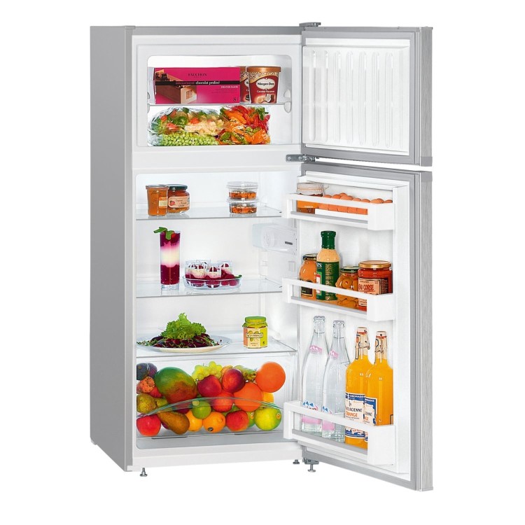 Liebherr 196 Litre 80/20 Freestanding Fridge Freezer - Silver - Image 4