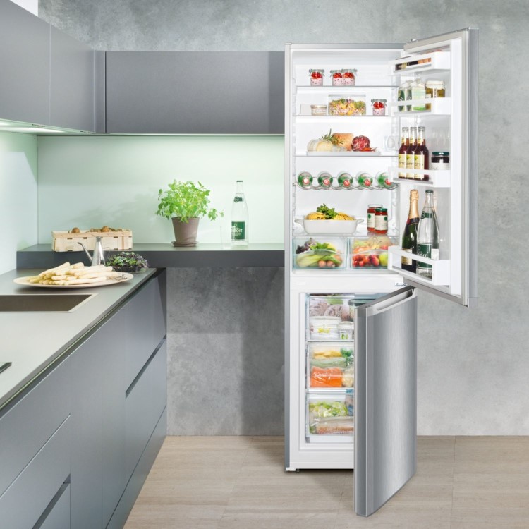 Liebherr 296 Litre 70/30 Freestanding Fridge Freezer - Silver - Image 6