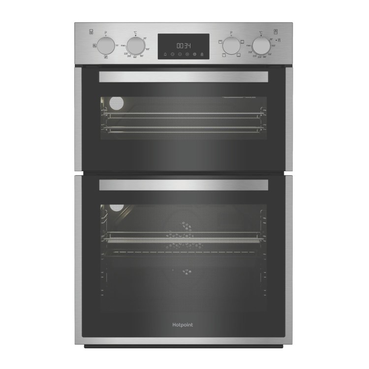 Hotpoint DIH10DIX Built-In Electric Double Oven - Stainless Steel