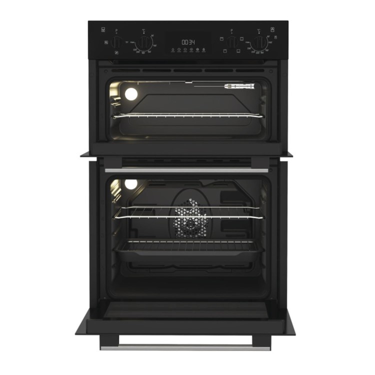 Indesit DII10DB Electric Built In Double Oven - Black - Image 2