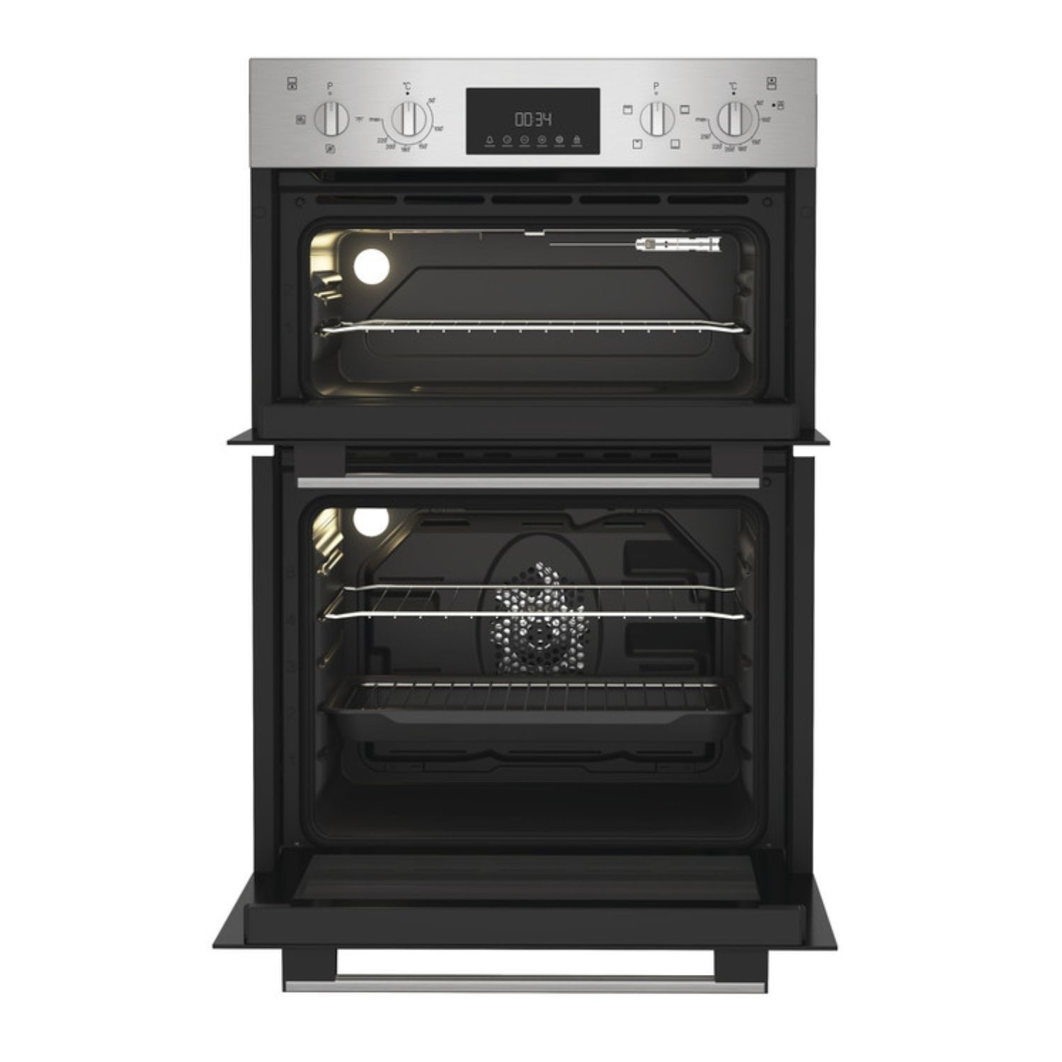 Indesit DII10DIX Electric Built In Double Oven - Stainless Steel - Image 6