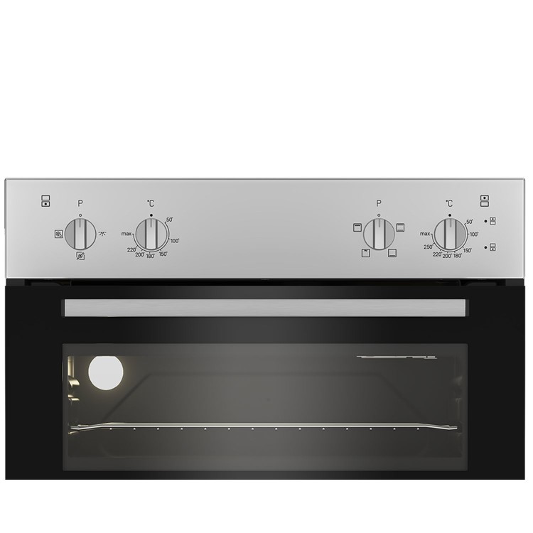 Indesit DII10NS Electric Built In Double Oven - Silver - Image 3
