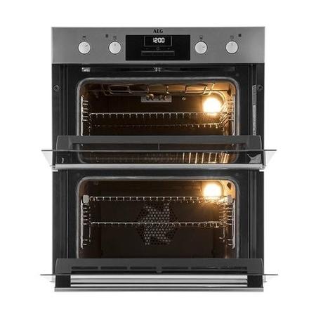AEG 6000 Series DUB331110M Built-Under Electric Double Oven - Stainless Steel - Image 2
