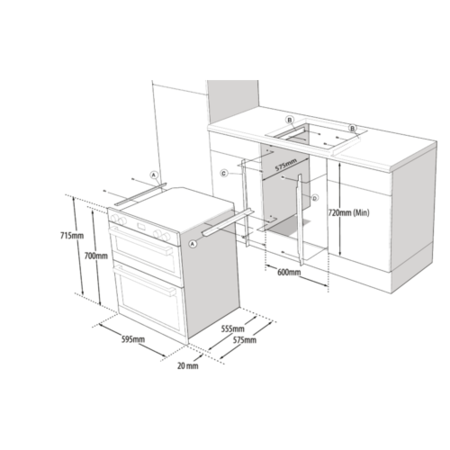 Hotpoint DUH10DIX Built Under Electric Double Oven - Stainless Steel - Image 8