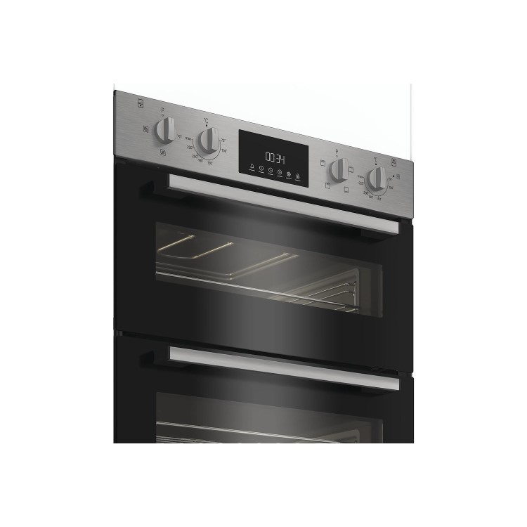 Indesit DUI12DIX Electric Built Under Double Oven - Stainless Steel - Image 3