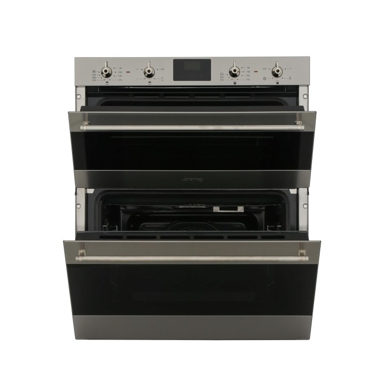 Smeg DUSF6300X Classic Built-Under Electric Double Oven - Stainless Steel - Image 2