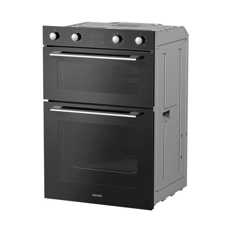 electriQ Built-In Electric Double Oven - Black - Image 4